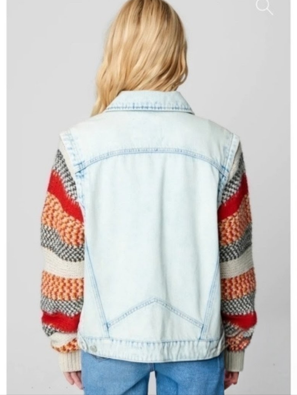 BLANKNYC | $198 Happy Promises Knit & Denim Trucker Jacket - Picture 4 of 8